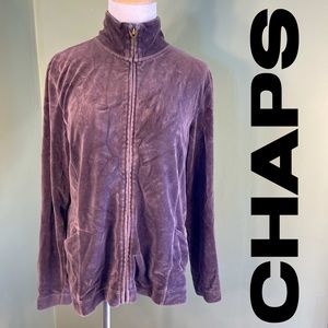 L Chaps zip up jacket